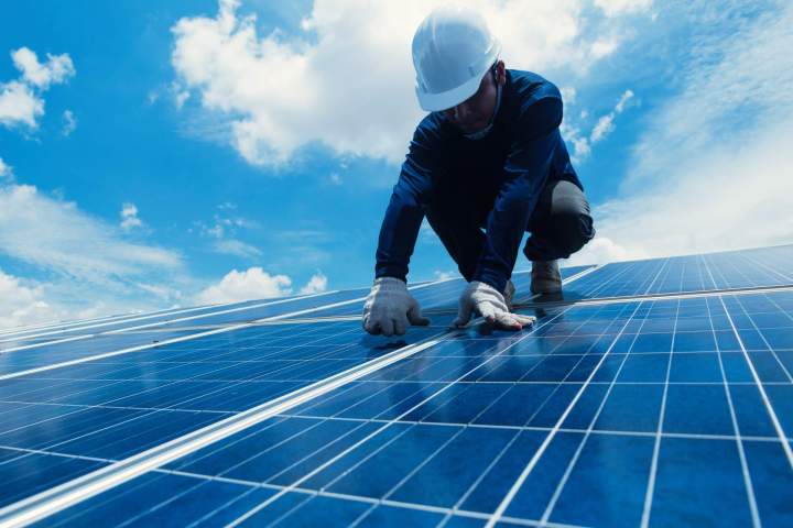 Installation panneaux photovoltaïques, Soustons